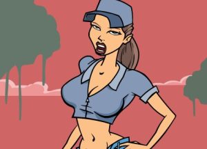 Jill the Plumber from the adult Flash game of the same name by Hard Core Toons.
